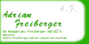 adrian freiberger business card